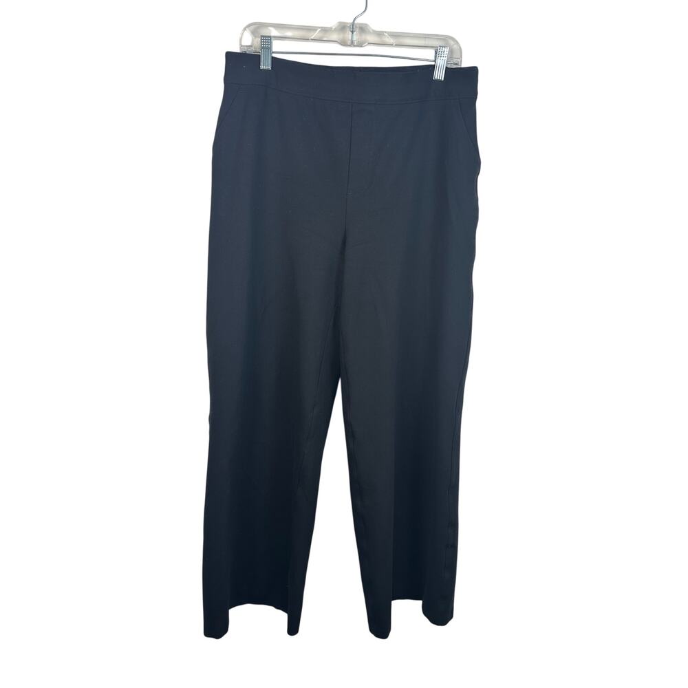 Spanx Wide Leg‎ Pants Women XL Black Excellent Supersmooth PerfectFit Ponte